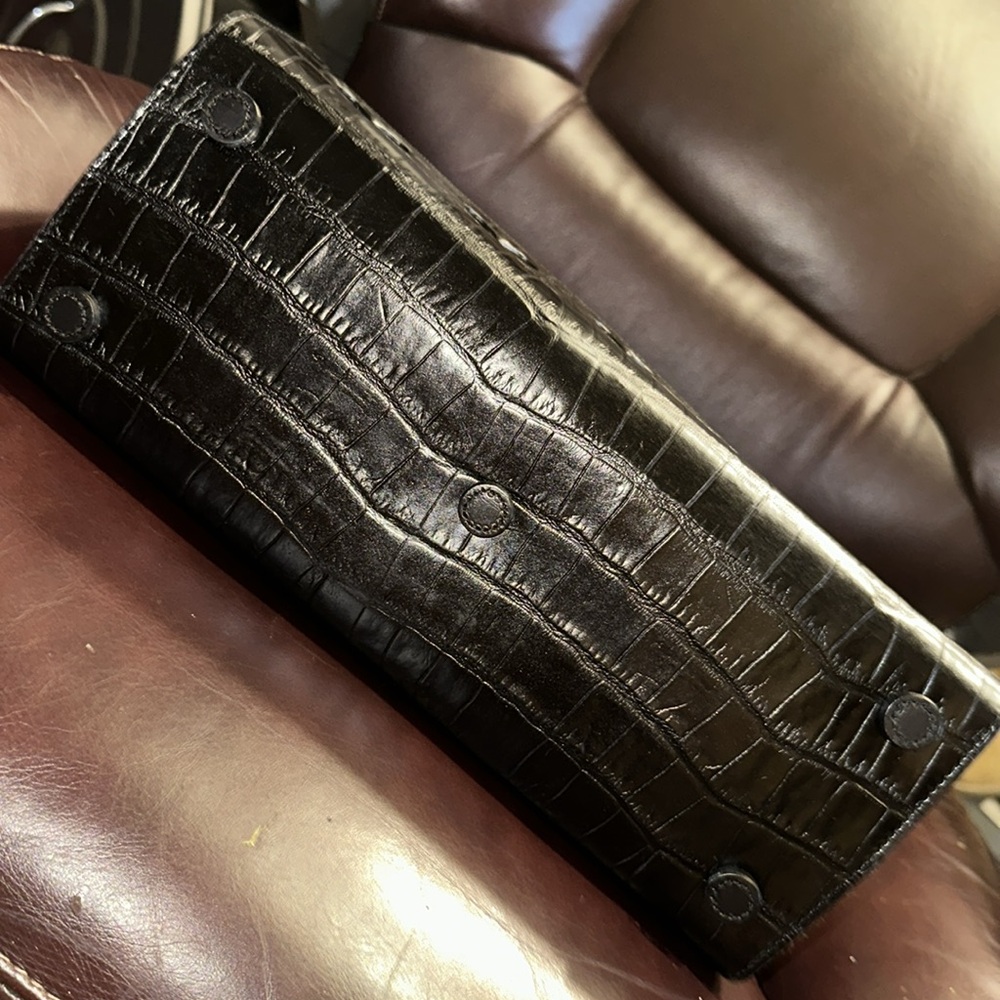 Brighton Wool & Croc Leather Bag - Picture 7 of 16